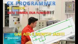 Program SATU TOMBOL DUA FUNGSI CX PROGRAMMER PLC OMRON