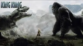 King Kong | King Kong vs T Rex Fight Scene 2005 clip HD
