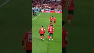هدف المغرب في البرتغال من المدرجات واحتفال يوسف الناصيري مع حكيمي