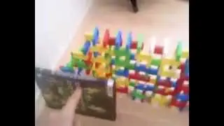 Old Personal Record - Longest Domino Wall