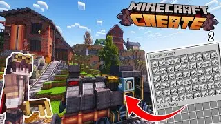 I Built a MEGA IRON MINE in Minecraft Create