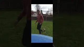 GOAL FROM THE CROSS  BAR! #football #footballshorts