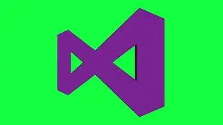 Microsoft Visual Studio Green Screen Logo Loop Chroma Animation