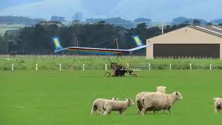 [4K] Feilding Aerodrome - Pterodactyl Ascender II+2 ZK-PAY - 25/10/2021