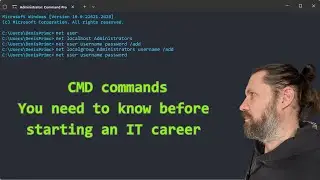 The CMD (command prompt) commands to manage users