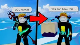 Being TOXIC, then Being NICE.. (Blox Fruits Experiment)
