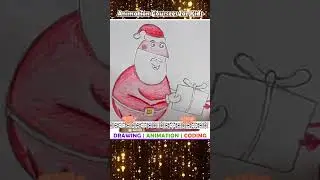 Simple Santa Claus cartoon drawing for beginners easy step by step