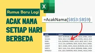 Rumus Membuat Nama Secara Acak Setiap Hari Tanpa Duplikat