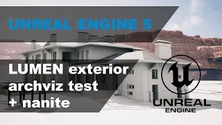 Unreal Engine 5, Lumen ArchViz Exterior test + nanite | NO RTX