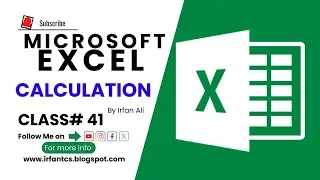 MS Excel - Calculation group | How to Use Calculation (Automatic & Manual) in Excel | @IrfanTech01