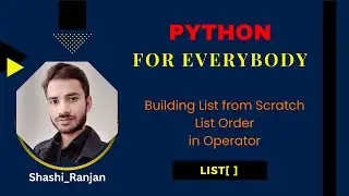 L 9 - Python List Order : Understanding, Sorting, and Manipulating Lists in Python | 