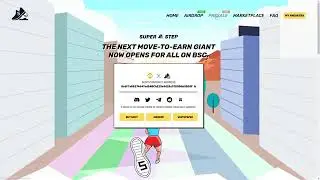 SuperStep проект как StepN в Подарок 1000 Токенов За Регистрацию на Кроссовки NFT