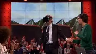 Dutch TV host Matthijs van Nieuwkerk tries out Oculus Rift