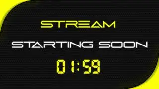 Stream Starting Soon 4K  Yellow