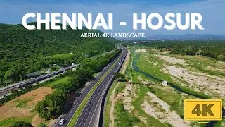 Aerial 4K Journey from Chennai to Hosur | Stunning Landscapes and Scenic Views