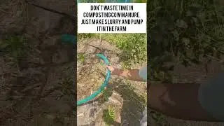 Don't waste time in composting Cow Dung Manure. Make Slurry and directly Pump it in your farm.