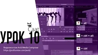 Caat / Урок 10. Редактирование клипов на Timline. Режим красной стрелки. Avid Media Composer