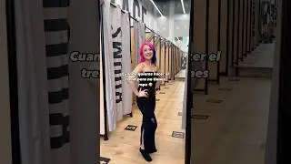 Quería hacer el trend y me tuve que ir a un probador de ropa porque no tenía😂