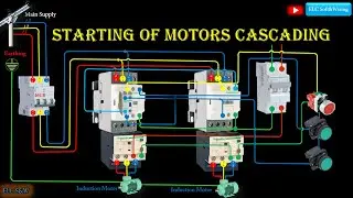 Starting of motors cascading Through Stop/Wiring Diagram