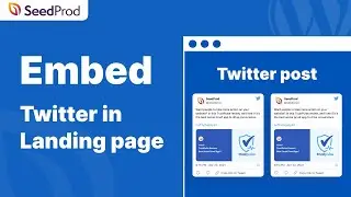 How to Embed Twitter in WordPress Landing Pages (SeedProd Page Builder)