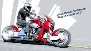 LightWave render - Motorcycle concept (modeling)