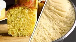Воздушный и пористый, он ПОЛУЧАЕТСЯ ВСЕГДА! КУЛИЧ на ЖЕЛТКАХ