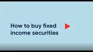 How to buy fixed income securities
