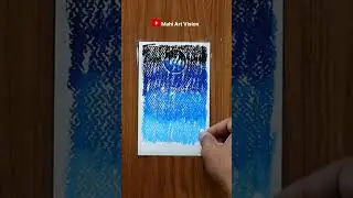 Beautiful scenery drawing 😍😍 / Oil Pastel Drawing / #shorts