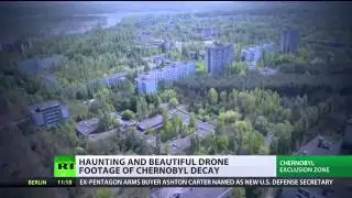 Chernobyl drone video  Rare haunting footage of Pripyat exclusion zone