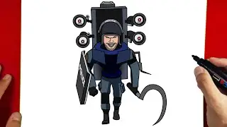 How to Draw Mutant Police Skibidi Toilet 72 (part 1)