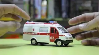 Игрушка микроавтобус Газель Скорая помощь реанимация 03 