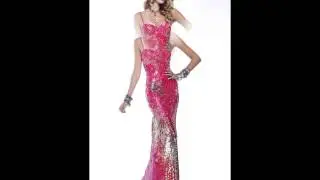 Scala Dress, Sequin Gown With Diagonal Pattern