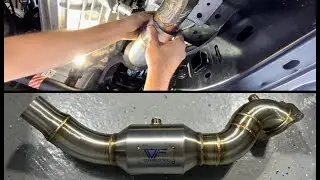 2024 Ford Bronco 2.3 CV Fabrication High Flow Catted Downpipe Install, Review, Sound Clips