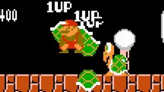 Getting 14 1-Ups in SMB 3-2 by Kicking Shells