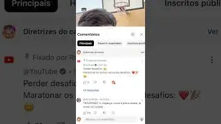 O YOUTUBE COMENTOU NO MEU VÍDEO
