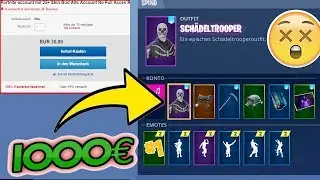 Ich zeige einen 30€ zufälligen Account und bekomme SKULL TROOPER + Sense! ⚡️ (PARODIE)