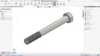 14 Добавление наружной резьбы в деталях SolidWorks и на сборочных чертежах