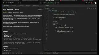Leetcode 763 - Partition Labels - Python - O(n) solution