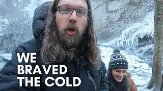 Our Frozen Waterfall Adventure in ZERO degree weather! Vlogmas Day 25