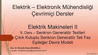 Elektrik Makineleri II | Çıkık Kutuplu Senkron Generatör Konu Anlatımı