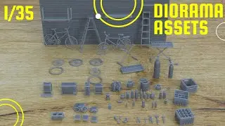 Urban Assets for diorama 1/35