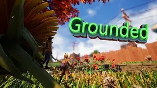 🍀Grounded путешествие по гигантскому саду🕷 Пауки убийцы и сверчки мутанты🦗#1