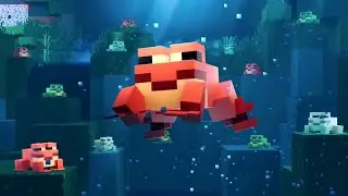 minecraft live frog walking to different songs