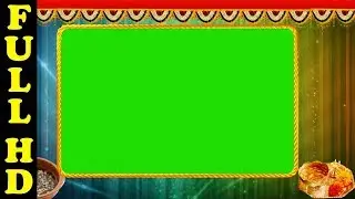 Ugadi Alpha Frames | Ugadi Frame Looping Green Screen Background | Green Screen Backgrounds
