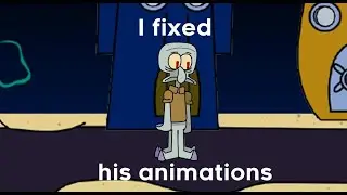 I fixed Monday Morning Mist Squidward's animations (+Misery Sevo Mix)