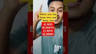 Which one has three zero and three one?