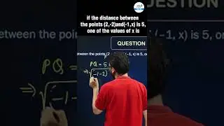 If the Distance Between the Points (2, -2) and (-1, x) is 5, One of The Values of x is? | 