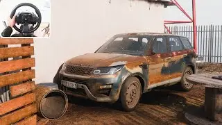 Rebuilding Range Rover Sport SVR - Forza Horizon 5 | steering wheel gameplay