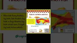 TÜRKİYE'DE DEPREM ALANLARI - SHORTS Bİ DAKKA SERİSİ - 2 #yks #tyt #ayt #shorts