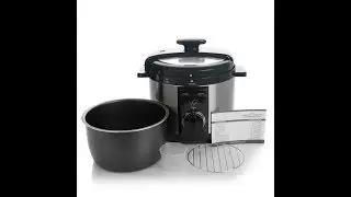 Wolfgang Puck Rapid Non Stick Stainless Steel Pressure Cooker Automatic 5 Quart